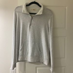 Zip up collared shirt